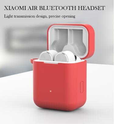 小米 Air 2 耳機保護套 純色 極簡 液態硅膠 創意 商務 全包 防摔 防塵 防水 保護殼 耳機收納盒 情侶 軟殼