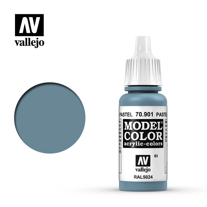 【奇模集】Vallejo Model Color 粉彩藍色 Pastel Blue 70901 (63)