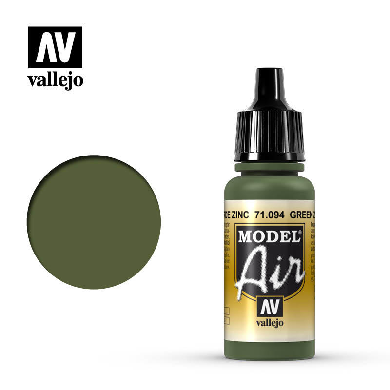 【奇模集】Vallejo AV水漆 Model Air 綠色  Green Zinc Chromate  71094