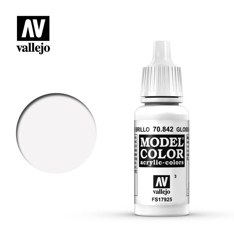 【奇模集】Vallejo Model Color 光澤白色 70842 (3)