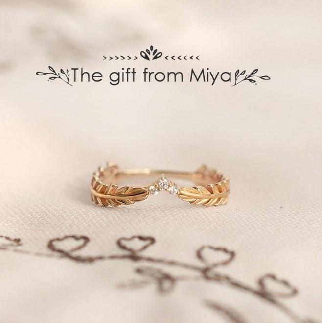 女生戒指送贈品新款鍍18k黃金樹葉子鑲鑽戒指尾戒指環指套