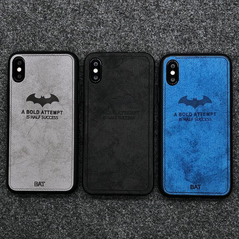 布紋蝙蝠俠蘋果x手機殼iphone67硅膠軟殼6s全包8plus保護套xs ma