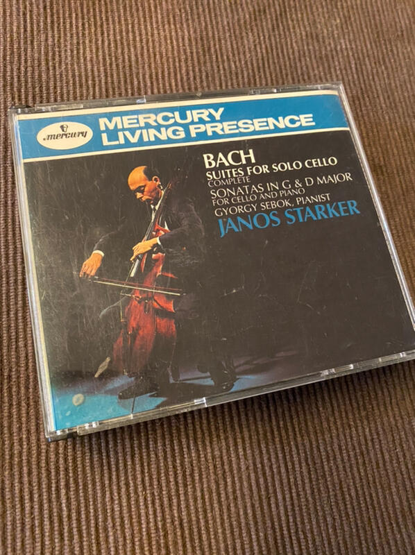 (協奏曲）Janos Starker-Bach:Suites for Solo Cello(2CD，1991美版）