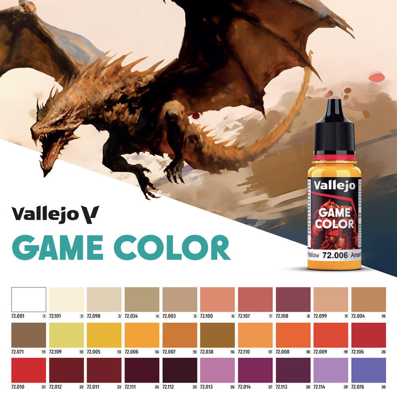 [从人] AV Vallejo 水性漆 Game Color 遊戲 基礎色 1-30 白 黃 橘 紅 棕 肉色 膚色 | 露天市集 | 全台最 ...