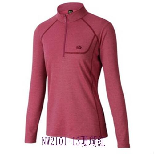 多件優惠*【FIT維特】女吸排抗UV小立領長袖上衣NW2101/2102/2103/秋冬薄款防曬衣//登山旅遊/野雁