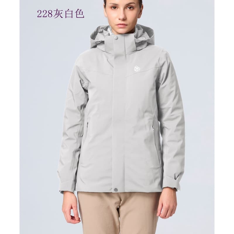 多件優惠【Wildland 荒野】女彈性防水3in1+羽絨兩件式外套0B32919雪衣/衝鋒衣/防水外套/滑雪 登山/