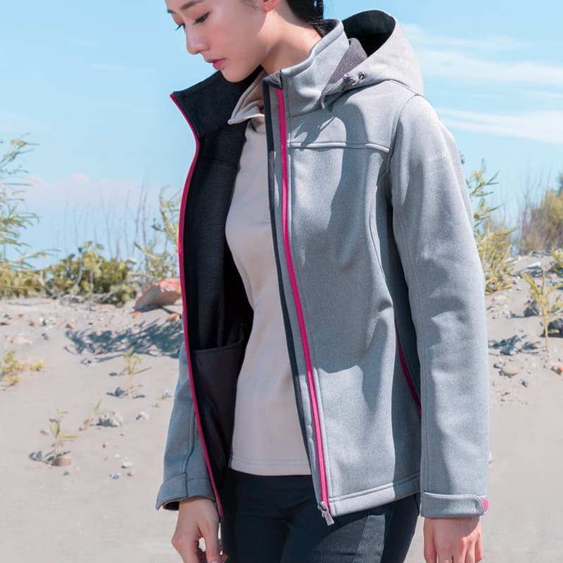 多件優惠【荒野wildland】女彈性立領拉鍊印花保暖衣0A72619-/ 保暖衣/中層衣/ 吸濕快乾/野雁戶外
