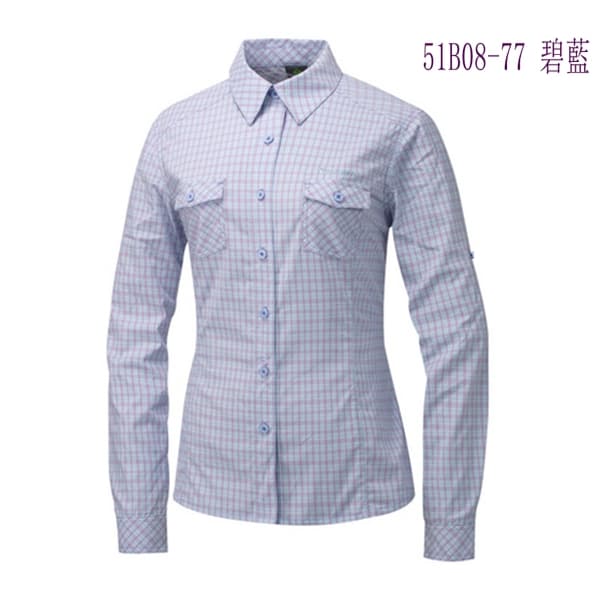 多件優惠【Mountneer山林】 女彈性透氣排汗快乾抗UV長袖襯衫51B08- /團體服襯衫/吸濕排汗/野雁戶外