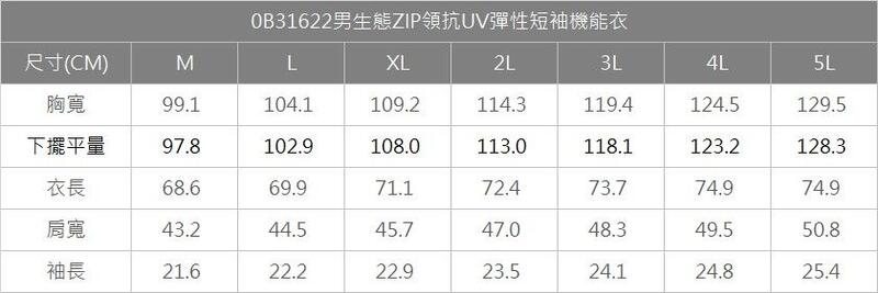 多件優惠【Wildland 荒野】男生態ZIP領抗UV彈性短袖機能衣0B31622運動衣/春夏款/吸溼快乾/防曬衣/野雁
