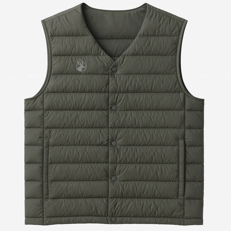 多件優惠【WILDLAND荒野】男700FP輕暖V領羽絨背心 0B32176 JIS日規90/10羽絨/內搭背心/野雁