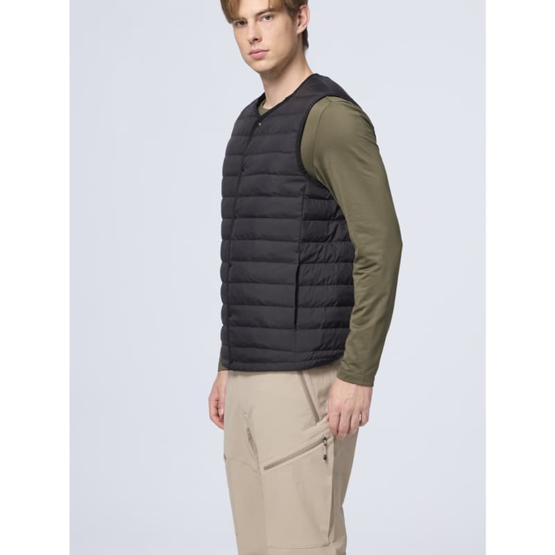 多件優惠【WILDLAND荒野】男700FP輕暖V領羽絨背心 0B32176 JIS日規90/10羽絨/內搭背心/野雁