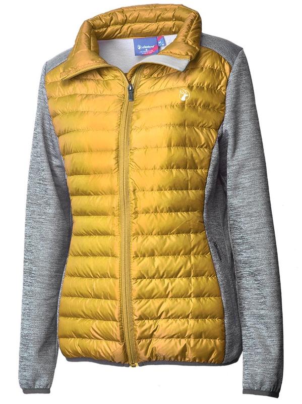 *【WILDLAND荒野】女彈性針織拼接輕羽絨衣0A62991 JIS日規90/10  登山 雪地/野雁戶外