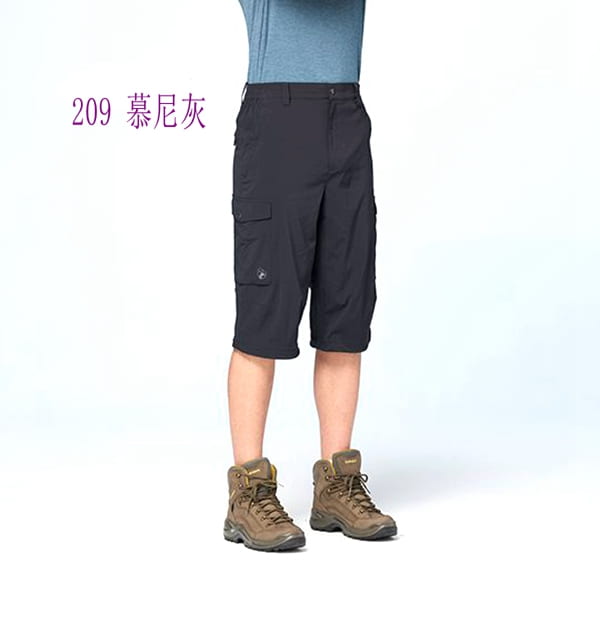 多件優惠【Wildland 荒野男彈性涼感透氣抗UV貼袋7分褲0B51370排汗透氣快乾/抗紫外線/旅遊/