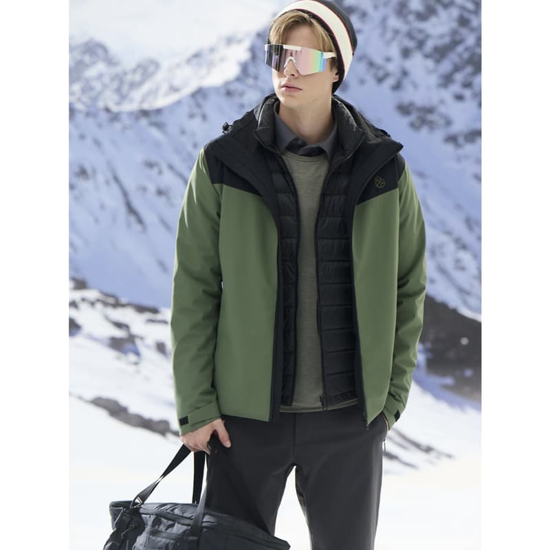 多件優惠【Wildland 荒野】男防水3in1+羽絨兩件式外套0B32918雪衣/衝鋒衣/防水外套/滑雪 登山/野雁