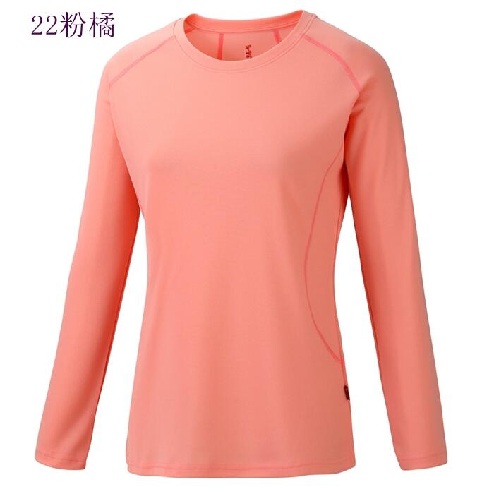 多件優惠【FIT 維特】女Coolmax圓領長袖排汗衣PS2101/春夏薄款/吸溼排汗快乾/防曬衣/登山旅遊/野雁戶外