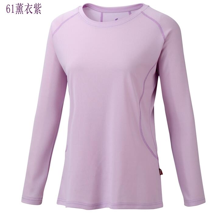 多件優惠【FIT 維特】女Coolmax圓領長袖排汗衣PS2101/春夏薄款/吸溼排汗快乾/防曬衣/登山旅遊/野雁戶外