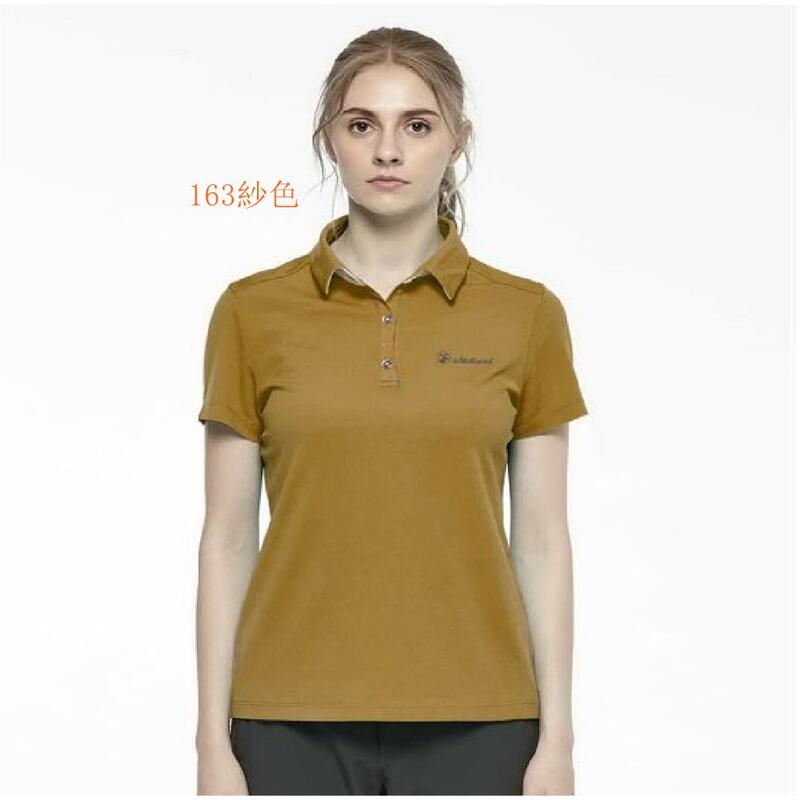 多件優惠【Wildland 荒野】女彈性抗UV POLO衫W1627透氣快乾/運動衣/短POLO/登山露營/野雁戶外