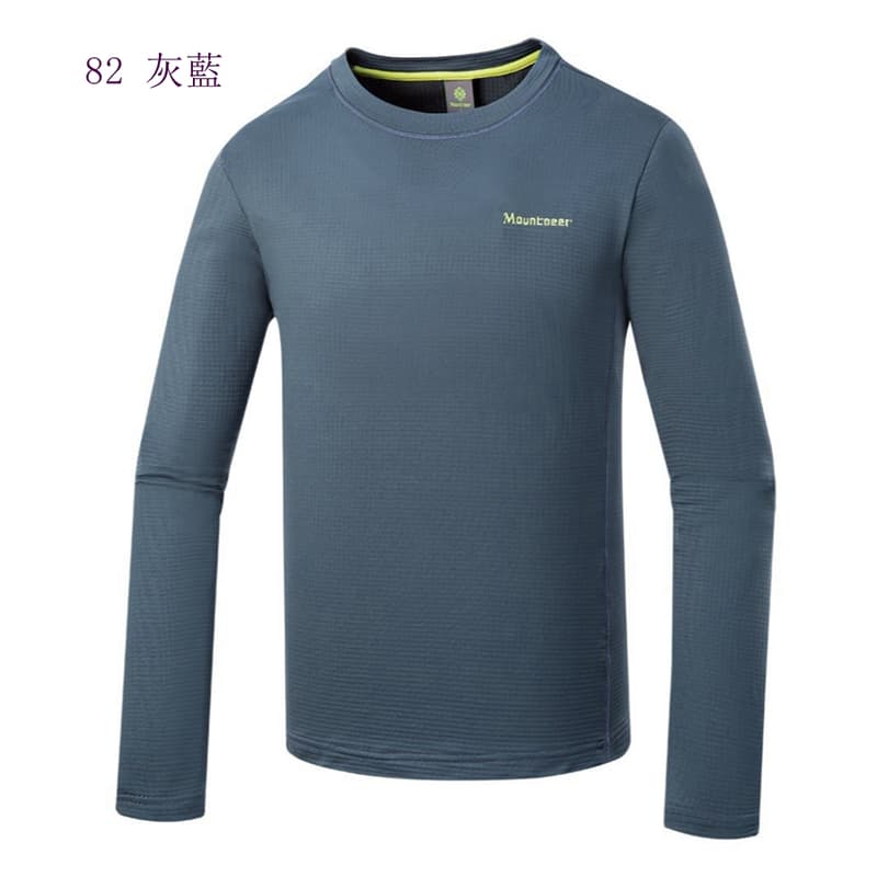 多件優惠【Mountneer山林】男款圓領 雲彩針織保暖上衣22P17 保暖中層/ 單刷衣/吸濕排汗透氣快乾/野雁戶外