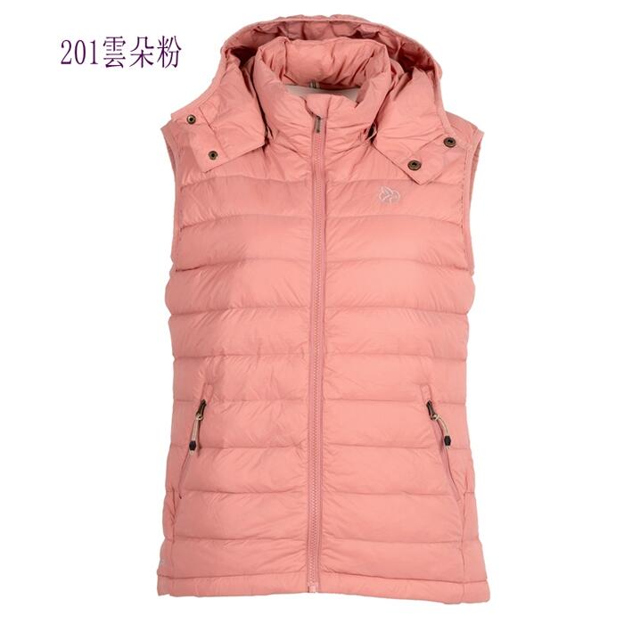 多件優惠【WILDLAND荒野】女700FP可拆帽輕暖羽絨背心/0B22171帽可拆/防風外套/保暖外套/登山露營/野雁