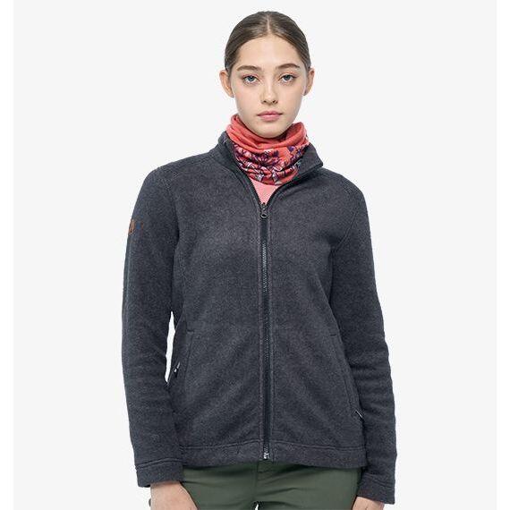 【Wildland 荒野】女彈性雙色刷毛保暖外套0B02927/刷毛外套/保暖外套/登山中層外套/登山 露營/野雁戶外