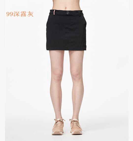 【Wildland 荒野】女彈性透氣抗UV功能褲裙 0A91343-99深霧灰/休閒褲裙//登山健行壓力褲搭穿褲裙/野雁