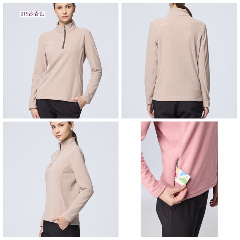 多件優惠【Wildland荒野】女彈性雙面刷毛PILE機能保暖衣 0B32501/中層衣/發熱衣/刷毛衣/登山 滑雪