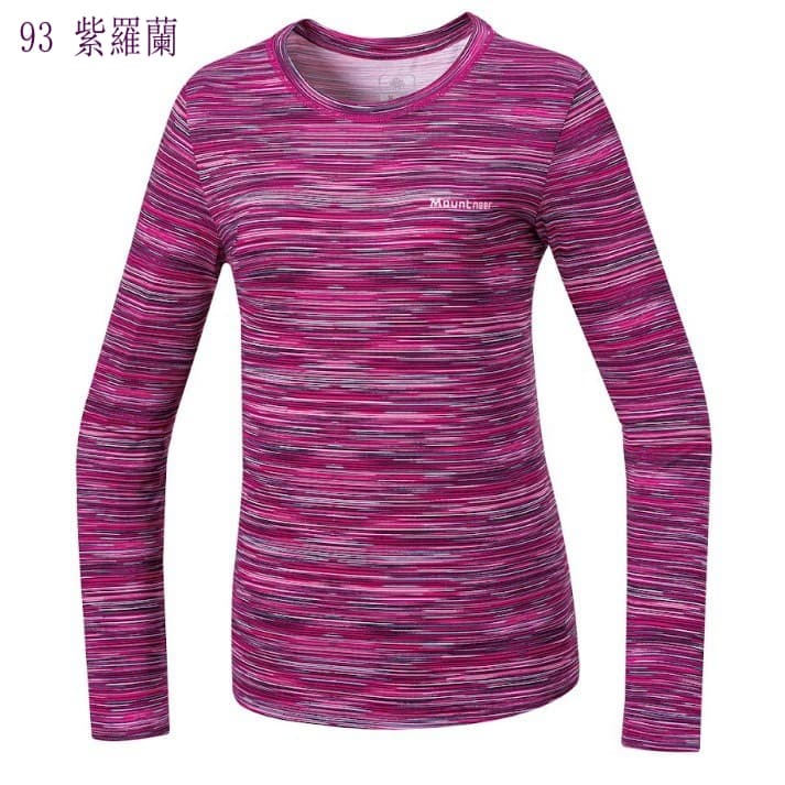 多件優惠【Mountneer山林】女圓領排汗保暖上衣 52P16- 保暖衣/中層衣/ 吸濕排汗透氣快乾/禦寒/野雁