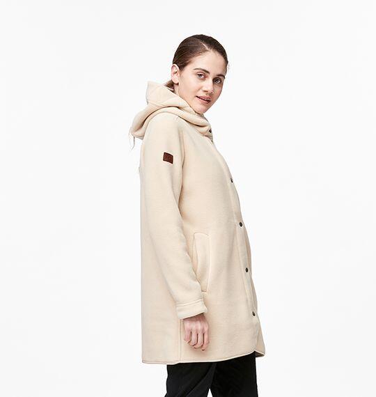 多件優惠【WILDLAND荒野】女 POLARTEC 300極暖外套/P2611 快乾中長版保暖外套/登山寒帶旅遊/野雁