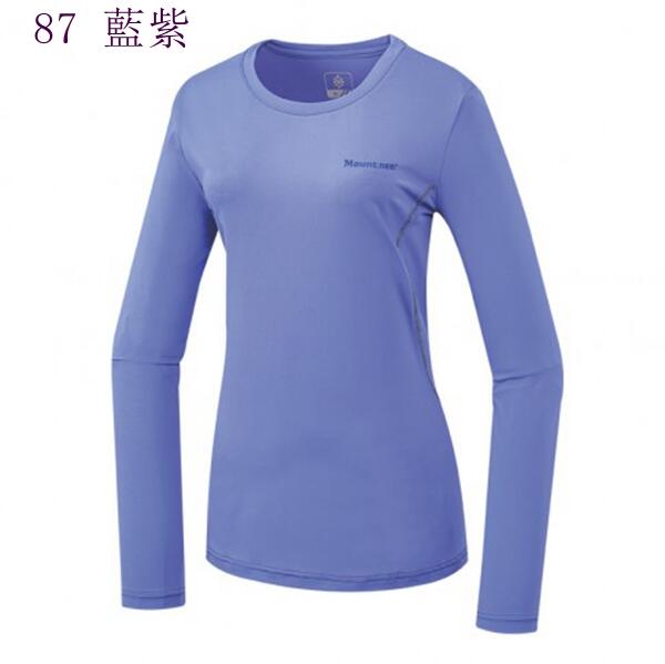 多件優惠【Mountneer山林】女彈性透氣排汗快乾抗UV長袖上衣 51P18/ /春夏薄款防曬衣/涼感衣/登山/野雁