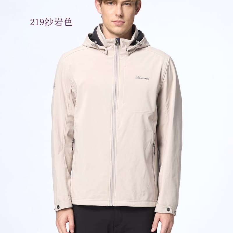 多件優惠【WILDLAND荒野】男彈性防風超潑機能輕量外套W2906 軟殼外套/防風防潑登山外套/機車防風套野雁