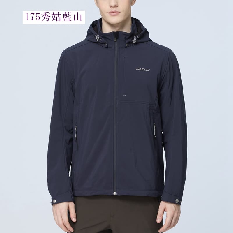 多件優惠【WILDLAND荒野】男彈性防風超潑機能輕量外套W2906 軟殼外套/防風防潑登山外套/機車防風套野雁