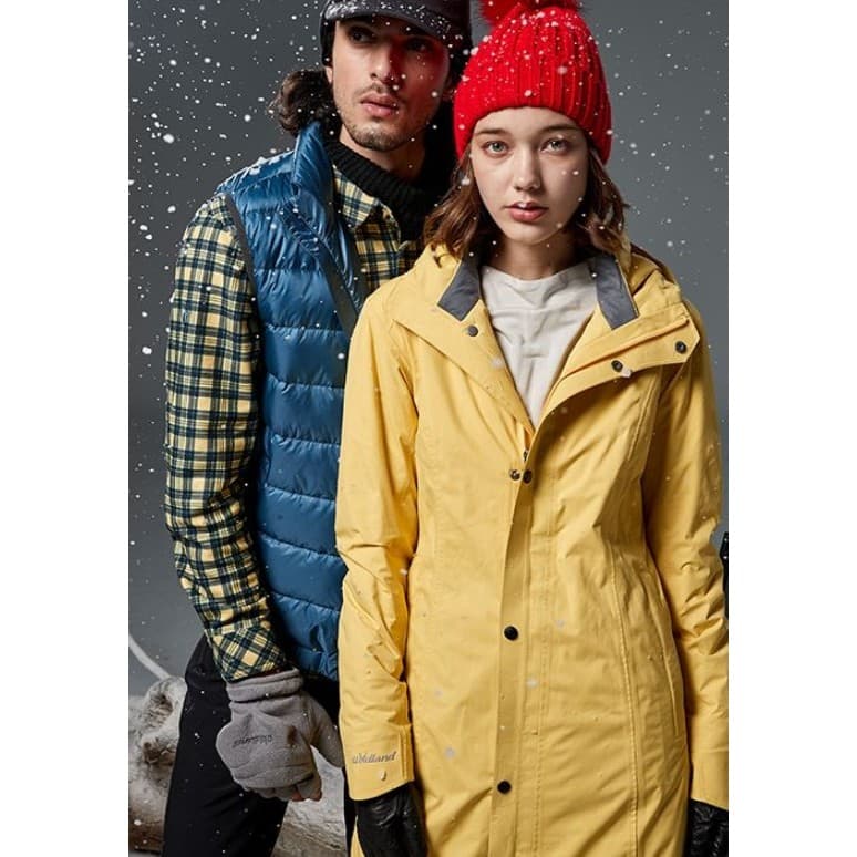【Wildland 荒野】女長版PR棉輕量防水外套0A82901/防風防水/保暖外套 /雪地旅遊/野雁戶外