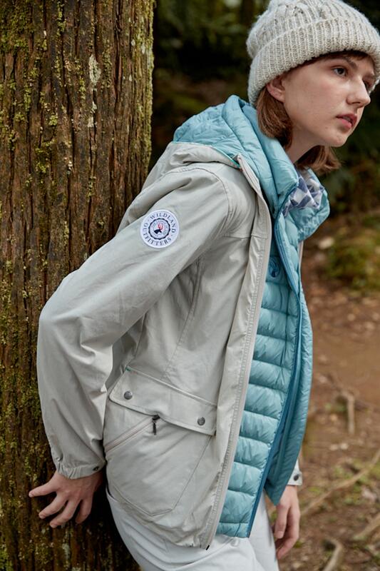 多件優惠【Wildland 荒野】女N66彈性貼袋外套0B02911/透氣快乾/春秋季節外套/登山外套//野雁戶外