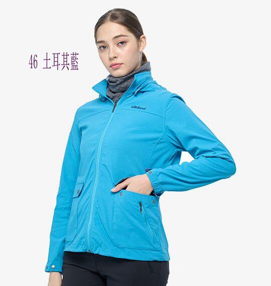 多件優惠【Wildland 荒野】女N66彈性貼袋外套0B02911/透氣快乾/春秋季節外套/登山外套//野雁戶外