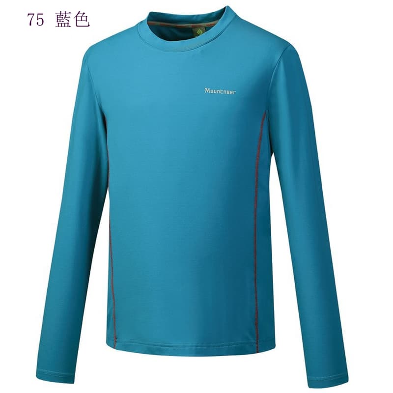 多件優惠【Mountneer山林】男快熱保暖圓領上衣42P05/保暖衣/中層衣/ 吸濕排汗透氣快乾//野雁戶外