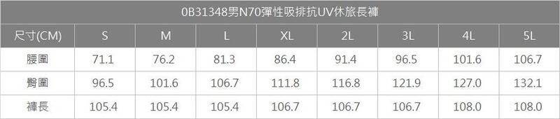 多件優惠【Wildland 荒野】男N70彈性吸排抗UV涼感長褲0B31348/彈性休閒褲/上班褲登山褲/有大尺碼/野雁
