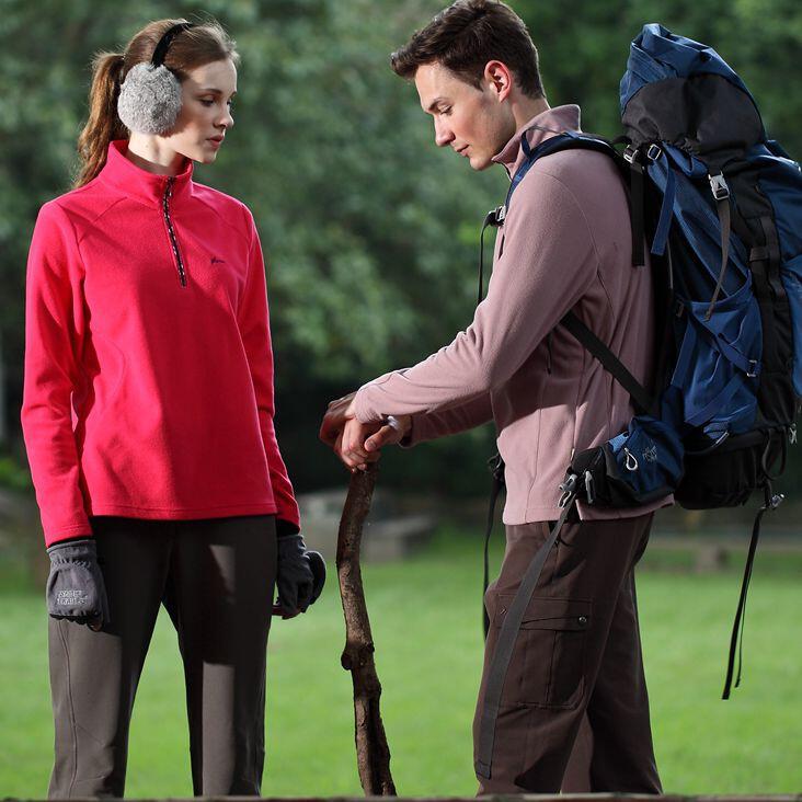 多件優惠【Mountneer 山林】男款雙刷雙搖保暖上衣52F01  保暖舒適 中層衣 發熱衣 刷毛衣/禦寒衣/野雁