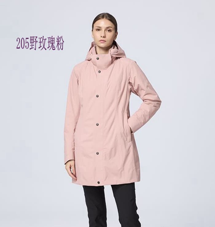 多件優惠【Wildland 荒野】女PR棉輕量極暖防水長版外套0B32901/雪衣/衝鋒衣/防風防水外套/野雁