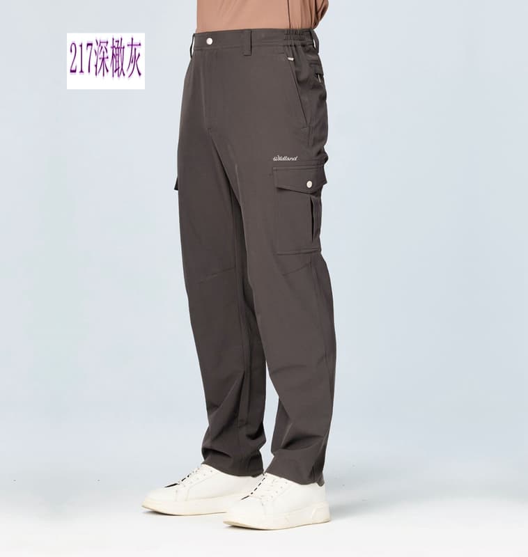 多件優惠【荒野wildland】男彈性貼袋四季款休閒長褲S2386-彈性 保暖 吸濕排汗透氣快乾褲/有大尺寸/野雁