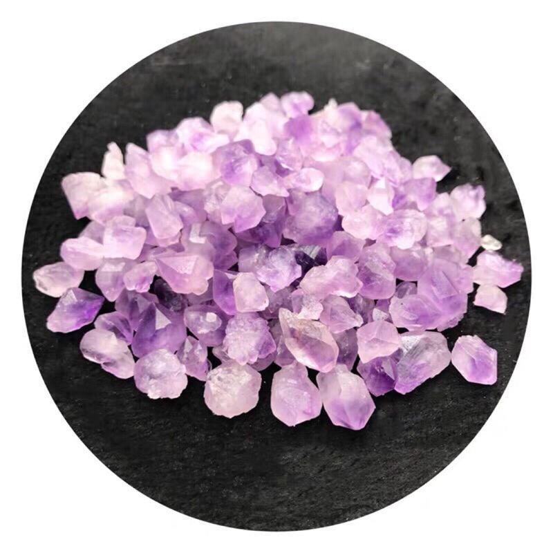 天然紫水晶原礦晶簇小顆粒 可用消磁 擺設聚寶盆