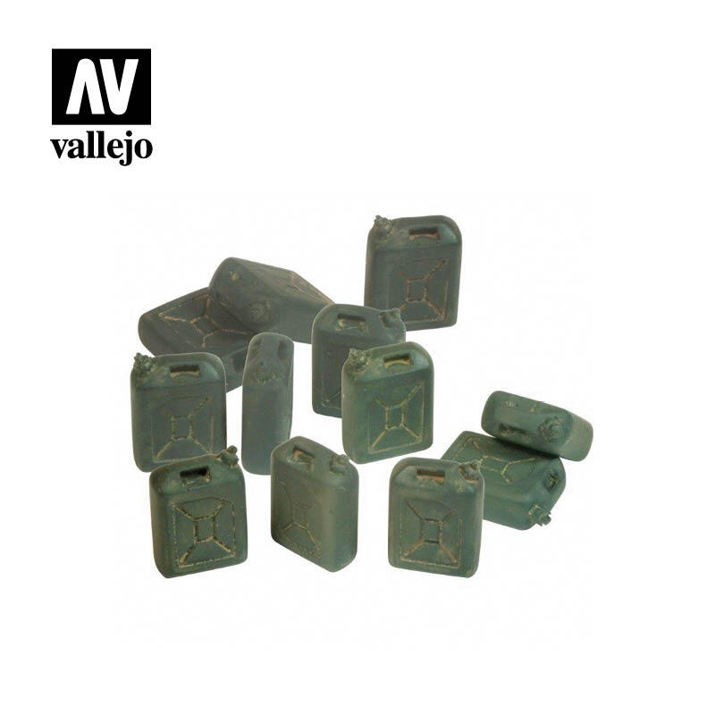 西班牙 Acrylicos Vallejo AV水漆 造景模型 1/35 IDF油桶 12入組 SC208