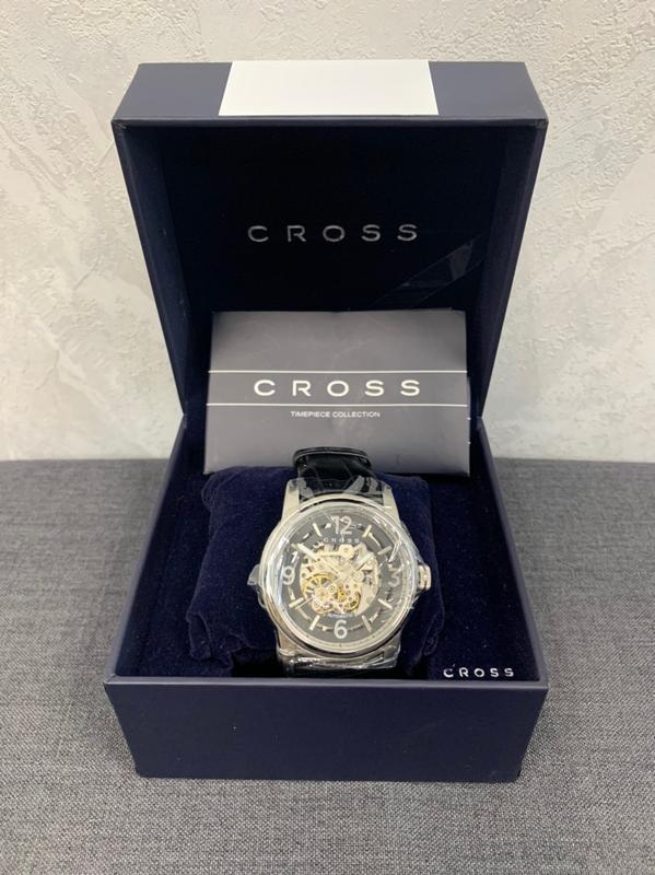 【全新】絕版 瑞士Cross 男士 CR8008-01 Palatino 日本自動機芯黑色手錶