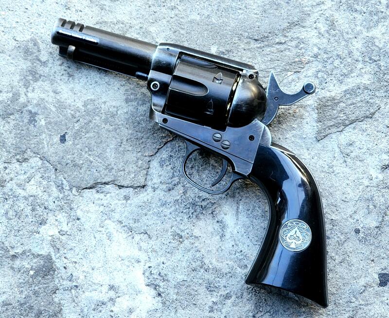 ✪義勇兵生存遊戲專賣- WG Umarex 左輪手槍 Colt SAA.45 舊化黑 4吋 CO2 ACE版