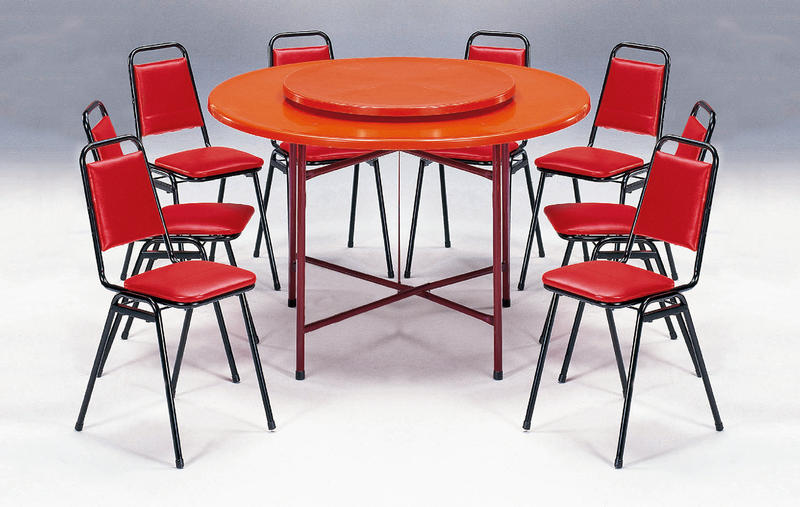 【上丞家具】台中免運  371-8 FRP餐桌 辦桌用餐桌  圓桌 拜拜供桌 纖維餐桌 團圓桌 轉盤餐桌