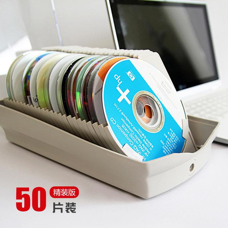 【HK】韓國ACTTO安尚CD收納盒大容量創意迷你透明光盤盒整理收藏碟片盒