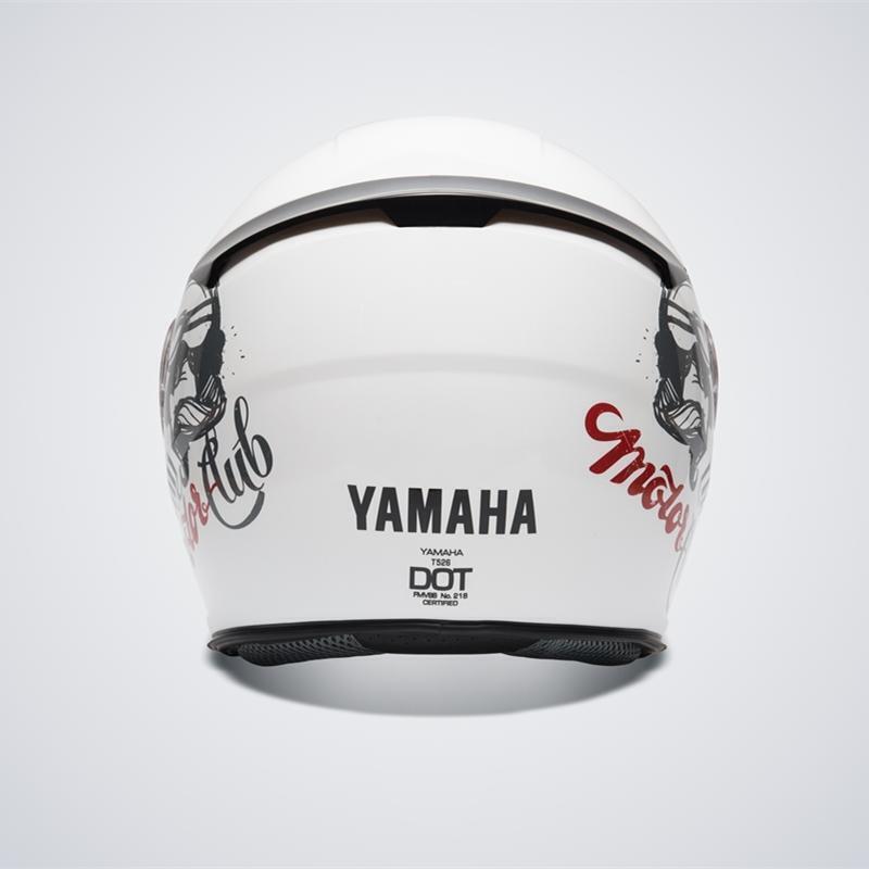 官方店YAMAHA雅馬哈摩托車頭盔電動電瓶機車半盔男女安全帽