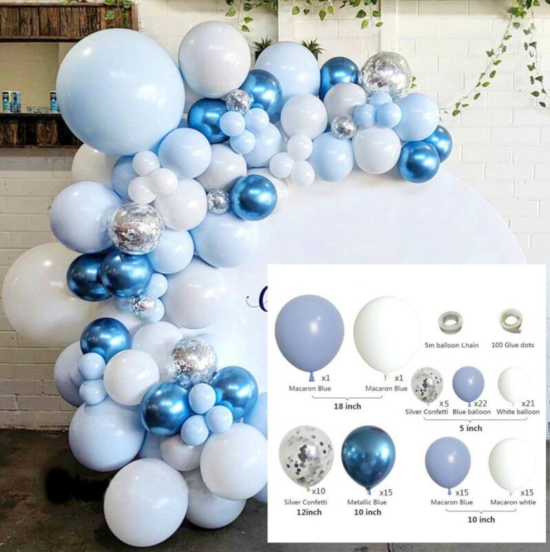 現貨在台 DIY派對佈置小天才✔🎈🍷拍照神美 藍色系氣球 生日佈置派對求婚歡送慶祝 懶人組合包