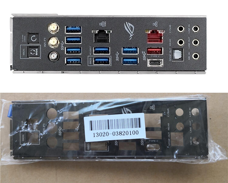 ASUS 華碩 ROG RAMPAGE VI EXTREME X299 R6E 全新 彩色 原裝 帶卡扣 後檔板 後檔片