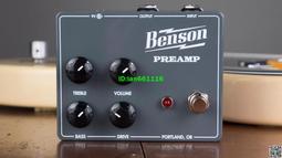 BENSON PREAMP 前極激勵過載法茲 電吉他 單塊效果器