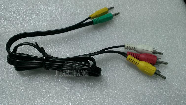 AV音源線 3RCA 紅白黃 ( 1米 ) 高解析音源轉接MP4 小型DVD 隨身撥放器 視頻傳輸線 端子線